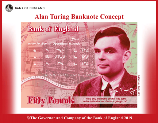 [NEWS] Computing pioneer and LGBT icon Alan Turing will grace the £50 note in 2021 – Loganspace
