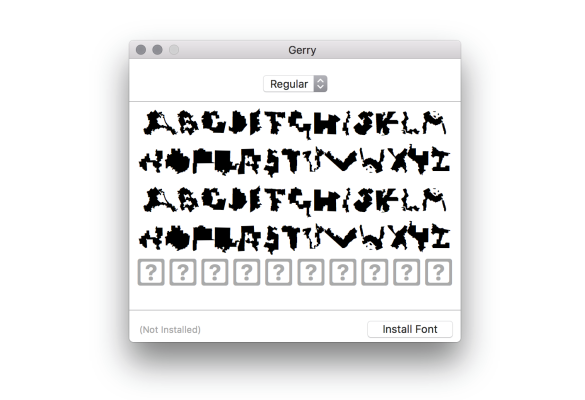 [NEWS] This free, ugly font is made from hideously gerrymandered districts – Loganspace