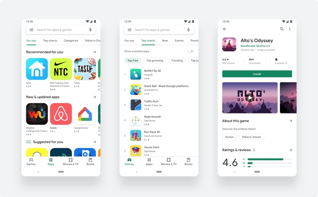 [NEWS] Google updates to a cleaner, simpler Play Store design with no Music section – Loganspace